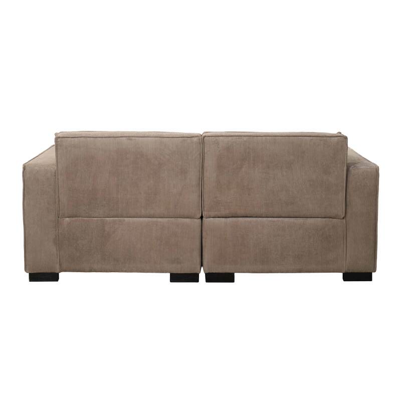 Sofá de 2 plazas de pana con cojines (4/6)