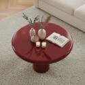 Mesa de centro efecto lacado redonda Ø70 cm estilo retro