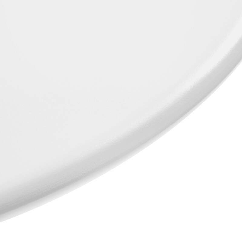 Mesa de jardín bistro redonda inclinable de metal con pie emprotado Ø70 cm y 2 sillas (3/8)