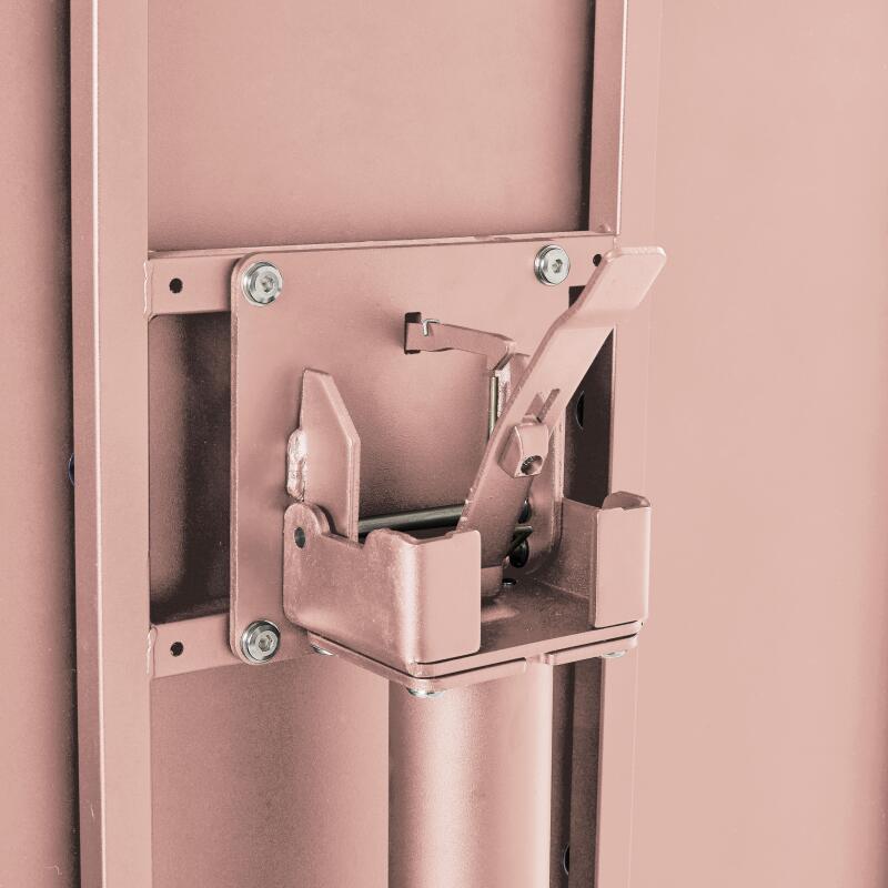 Mesa de jardín bistro redonda inclinable de metal con pie emprotado Ø70 cm y 2 sillas (4/8)