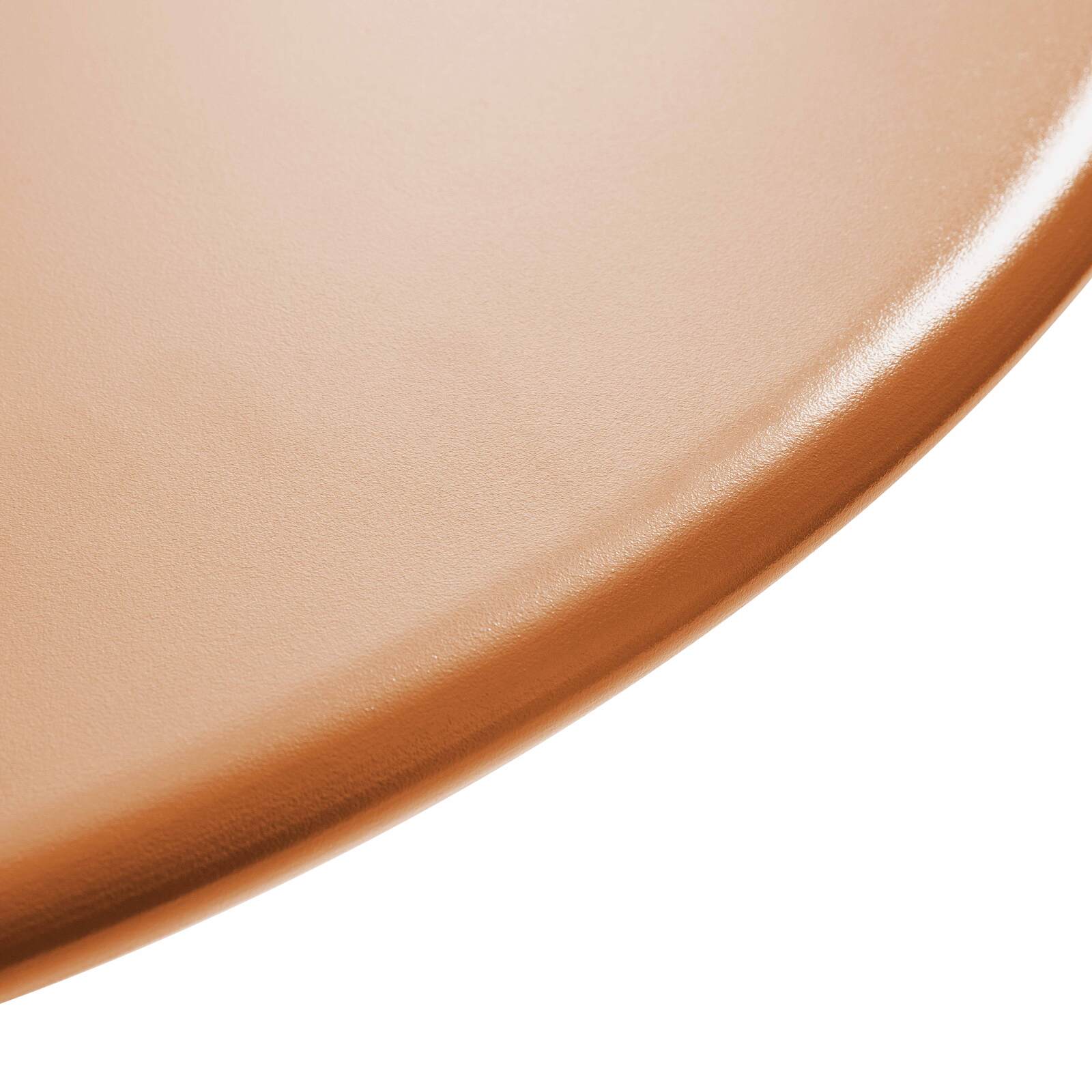 Mesa de jardín bistro redonda inclinable de metal con pie emprotado Ø70 cm y 2 sillas