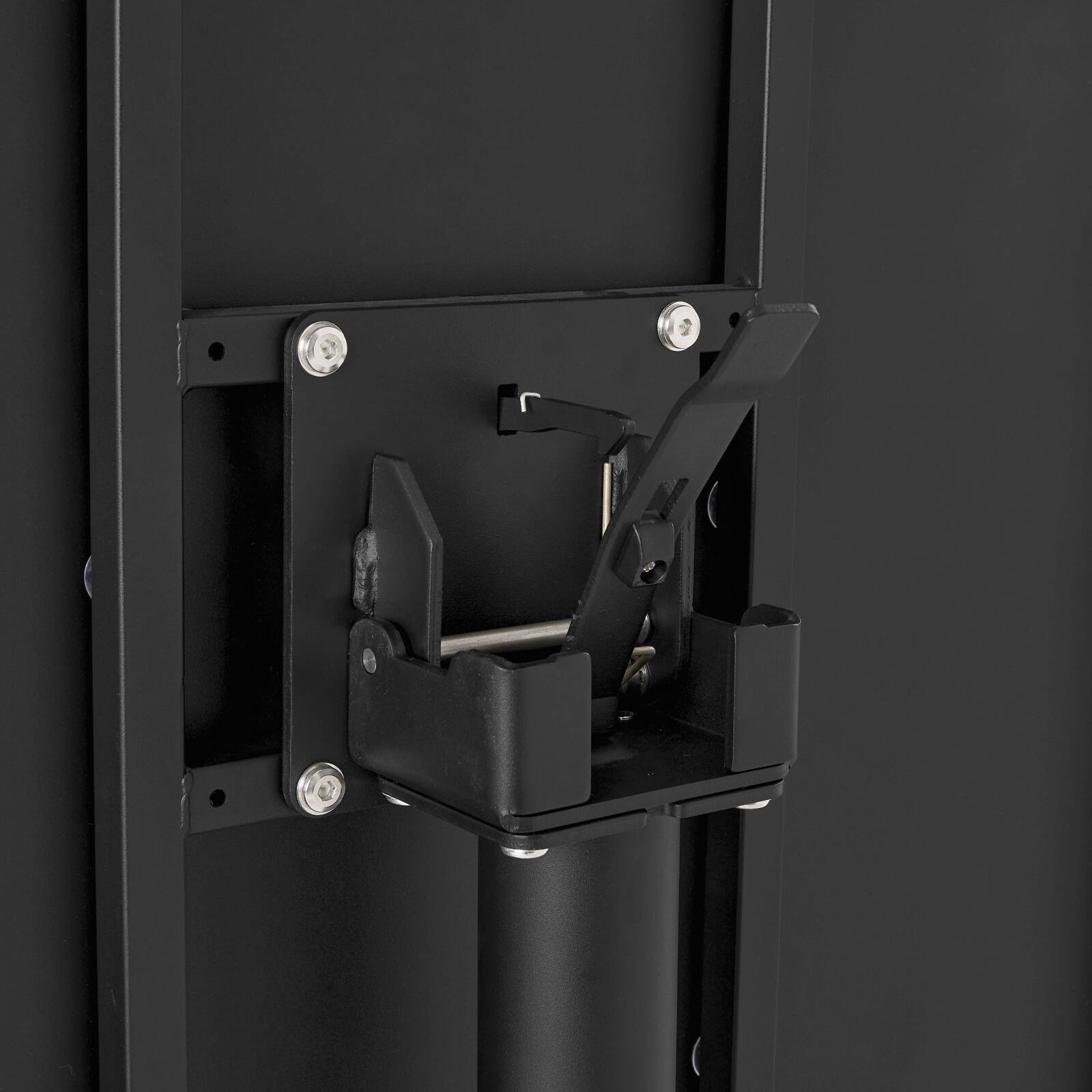 Mesa de jardín bistro redonda inclinable de metal con pie emprotado Ø70 cm y 2 sillas