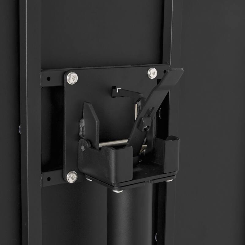 Mesa de jardín bistro redonda inclinable de metal con pie emprotado Ø70 cm y 2 sillas (5/8)