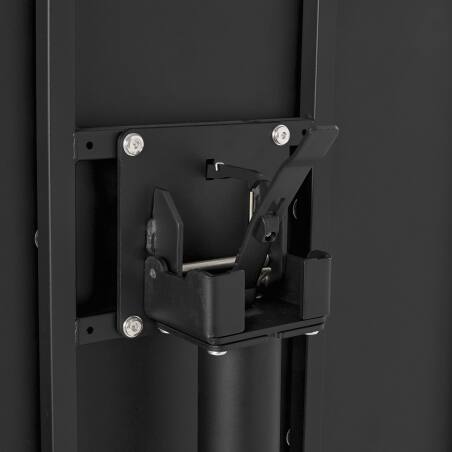 Mesa de jardín bistro redonda inclinable de metal con pie emprotado Ø70 cm y 2 sillas (5/8)