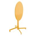 Mesa de jardín bistro redonda inclinable de metal con pie emprotado Ø70 cm y 2 sillas