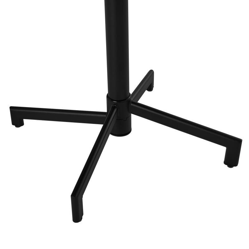 Mesa de jardín bistro redonda inclinable de metal con pie emprotado Ø70 cm y 2 sillas (4/8)