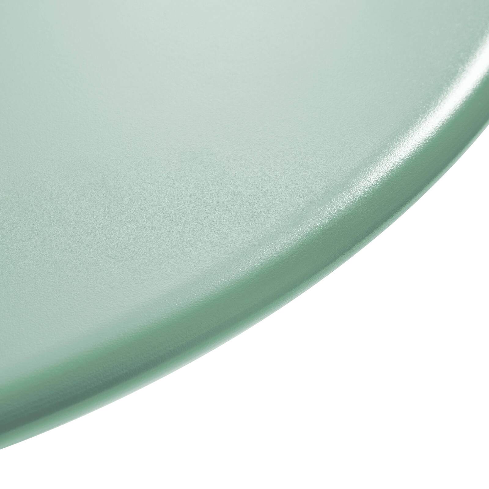 Mesa de jardín bistro redonda inclinable de metal con pie emprotado Ø70 cm y 2 sillas