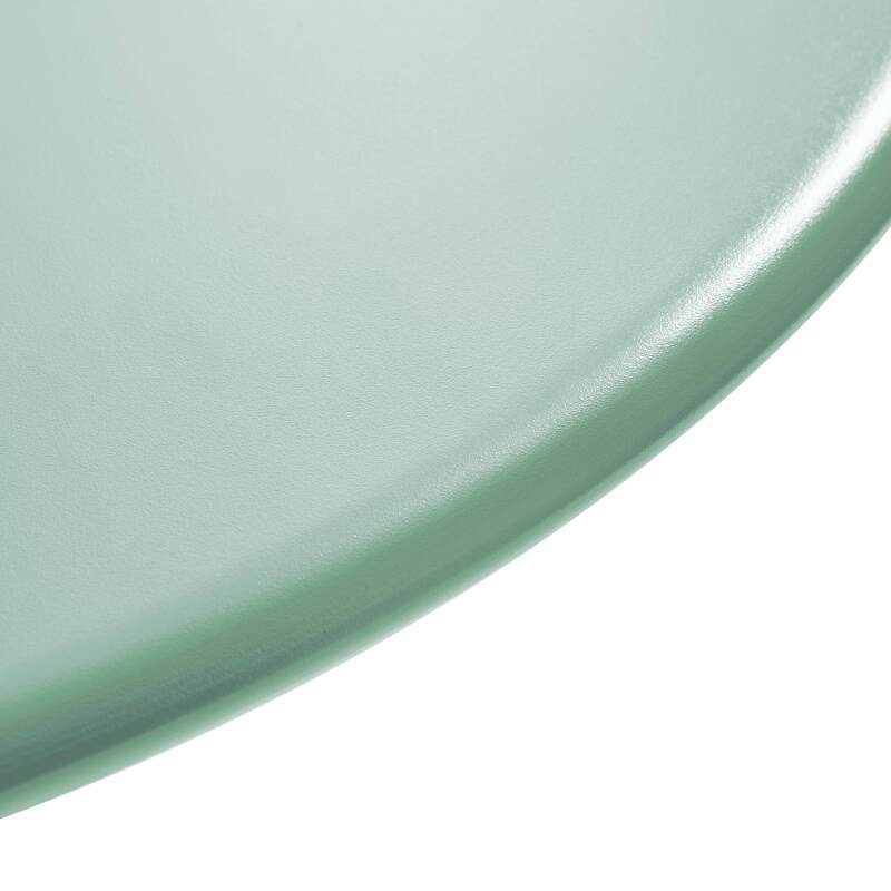 Mesa de jardín bistro redonda inclinable de metal con pie emprotado Ø70 cm y 2 sillas (3/8)