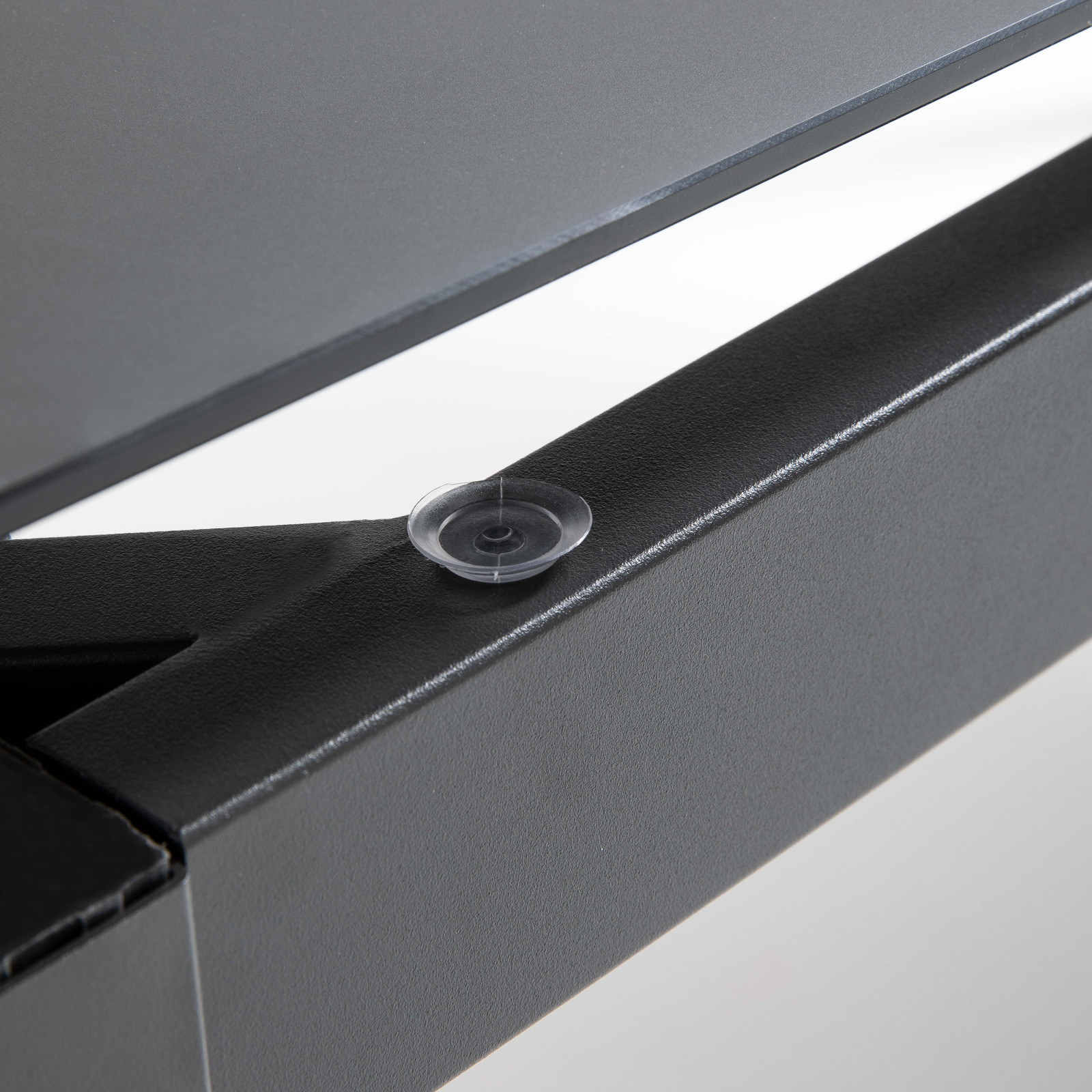 Mesa de jardín de aluminio con tablero de vidrio de seguridad