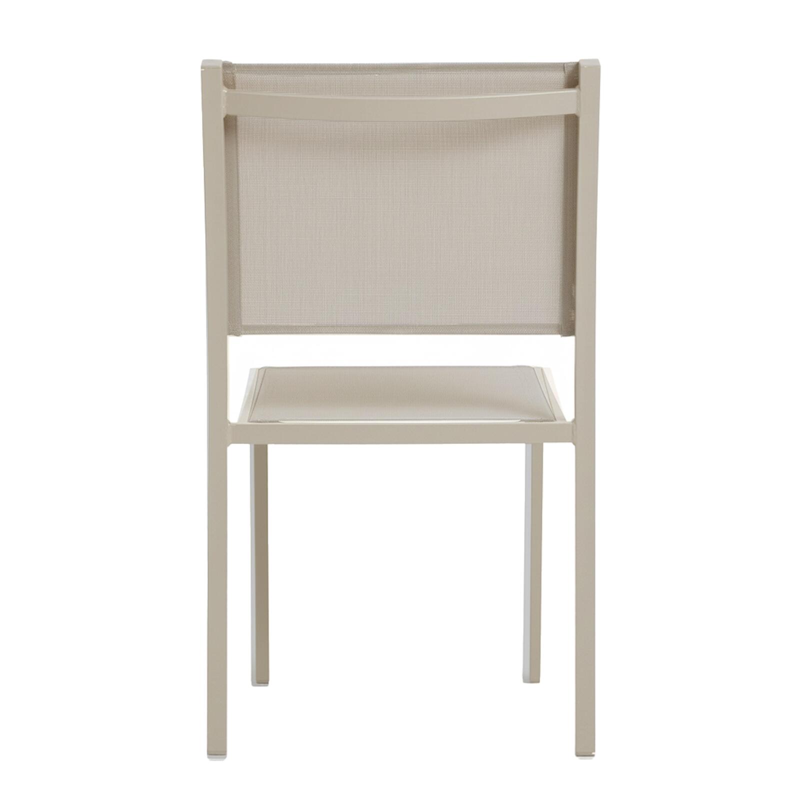 Silla de jardín de aluminio y textileno