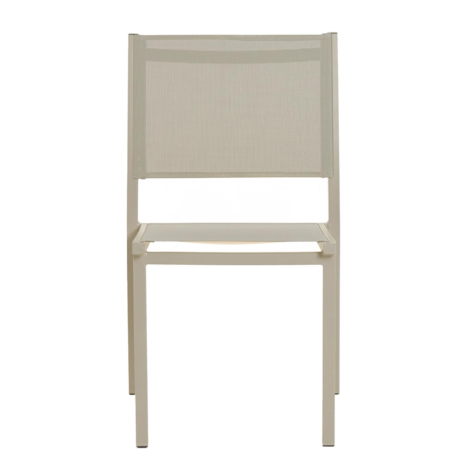 Silla de jardín de aluminio y textileno