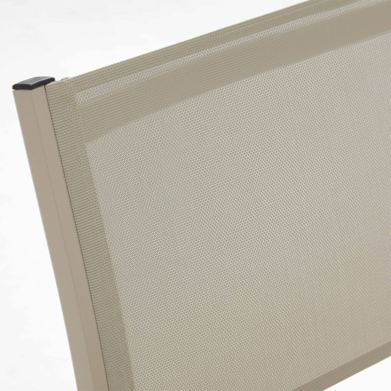 Silla de jardín de aluminio y textileno