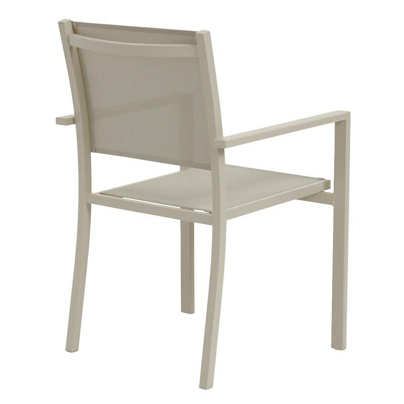 Silla de jardín de aluminio y textileno con reposabrazos (2/6)
