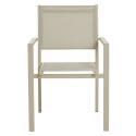 Silla de jardín de aluminio y textileno con reposabrazos