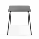 Mesa de jardín cuadrada de metal 70 x 70 cm