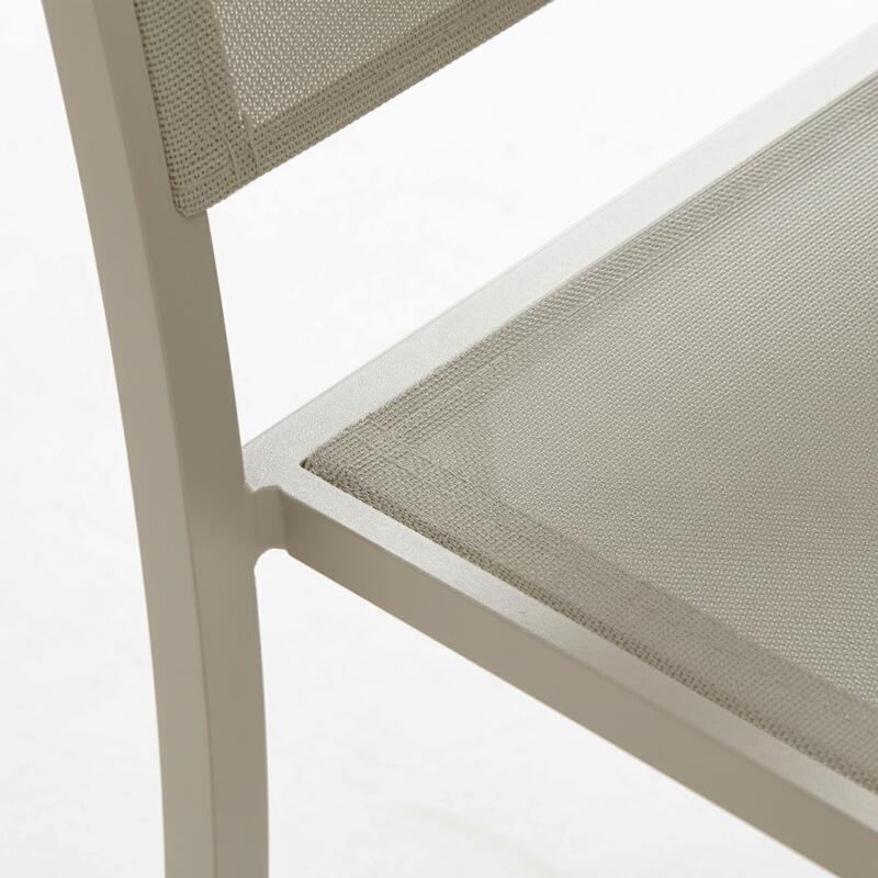 Sillas de jardín de aluminio y textilene - Juego de 2 (6/7)