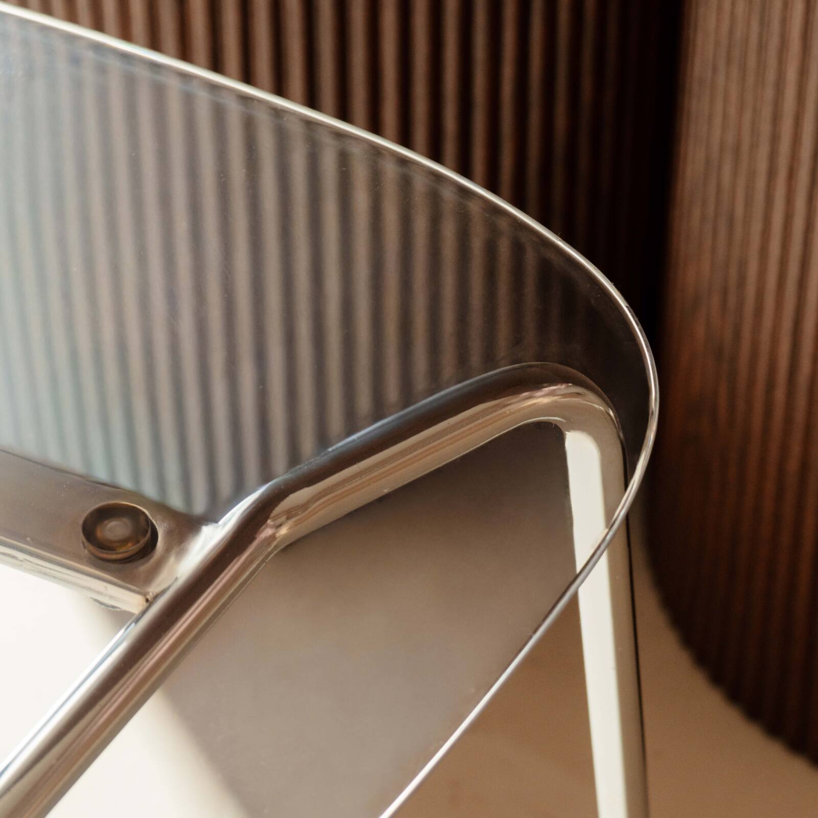 Sillas de plástico y metal transparentes - Lote de 2