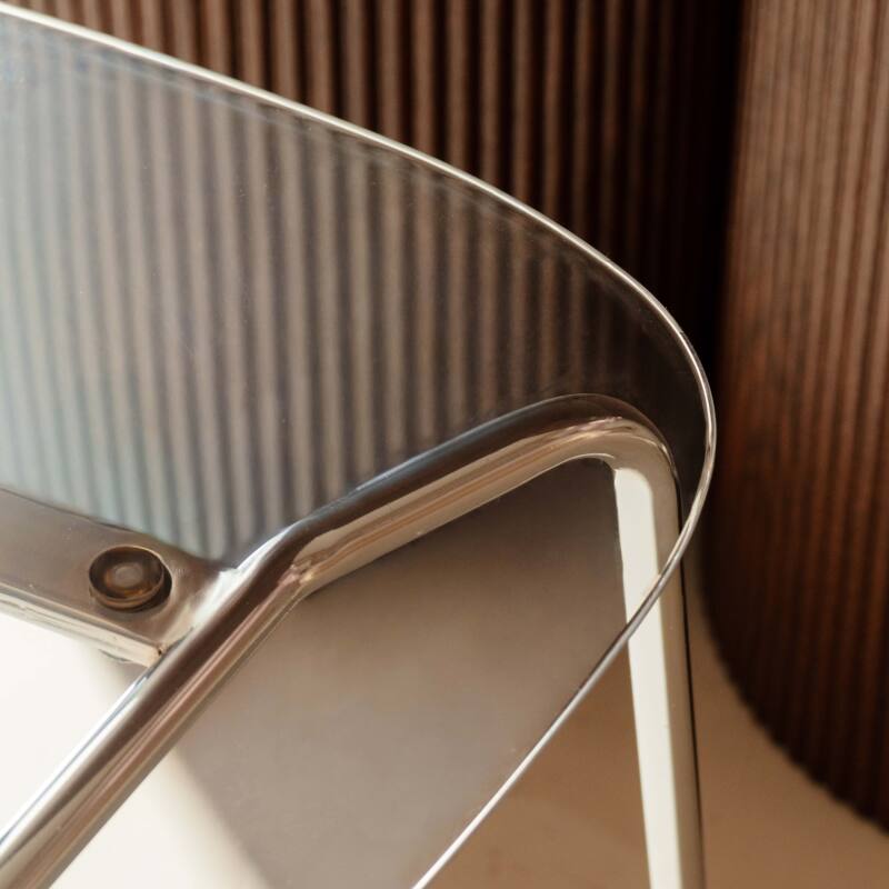 Sillas de plástico y metal transparentes - Lote de 2 (6/7)