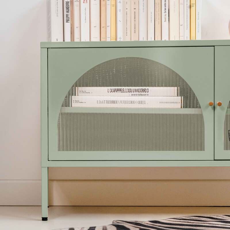 Mueble TV 115cm de metal de estilo moderno (2/8)