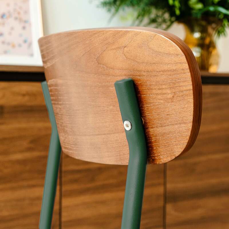 Sillas de madera y metal - Lote de 2 (2/7)