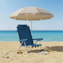 Silla de playa plegable reclinable 4 posiciones