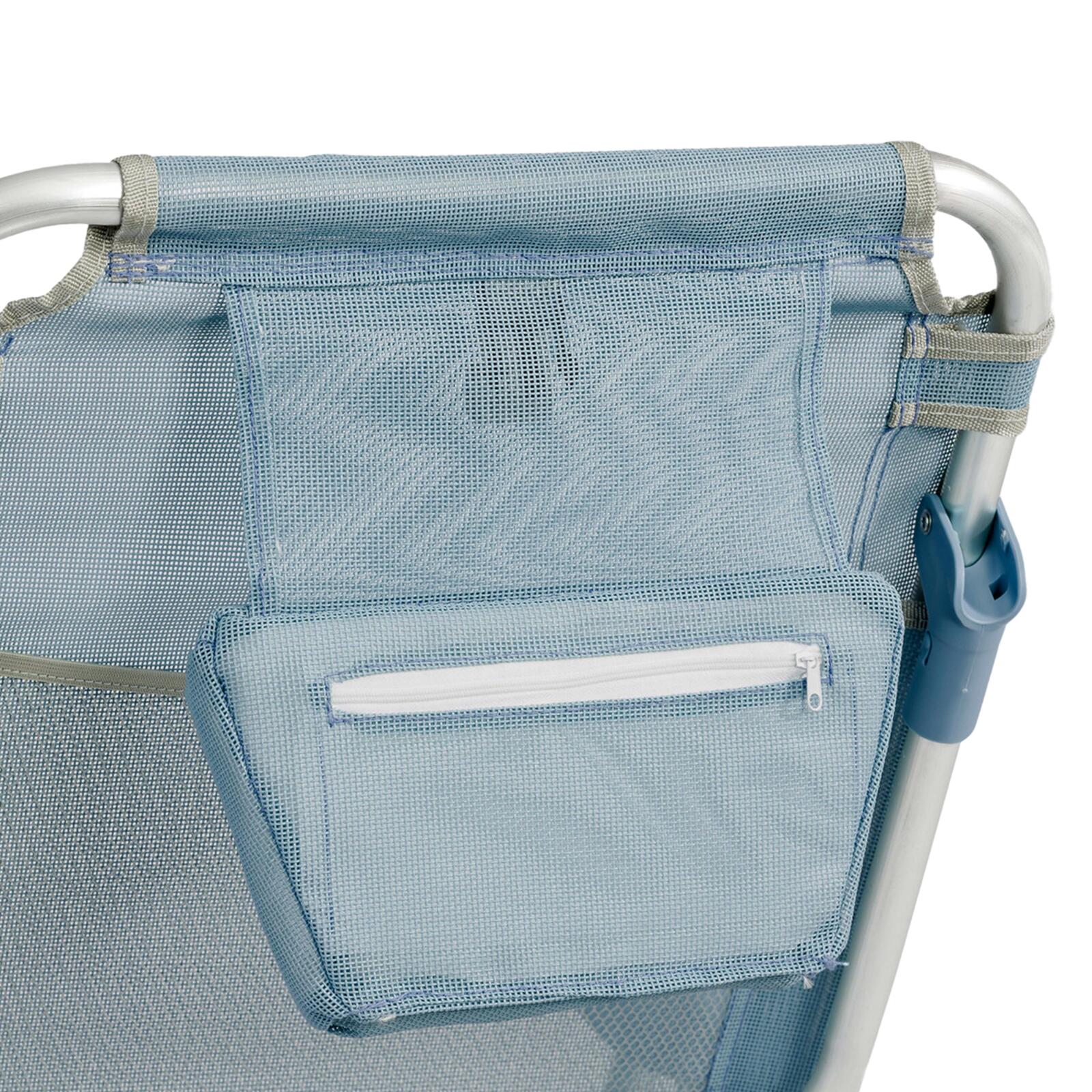 Silla de playa plegable reclinable 4 posiciones