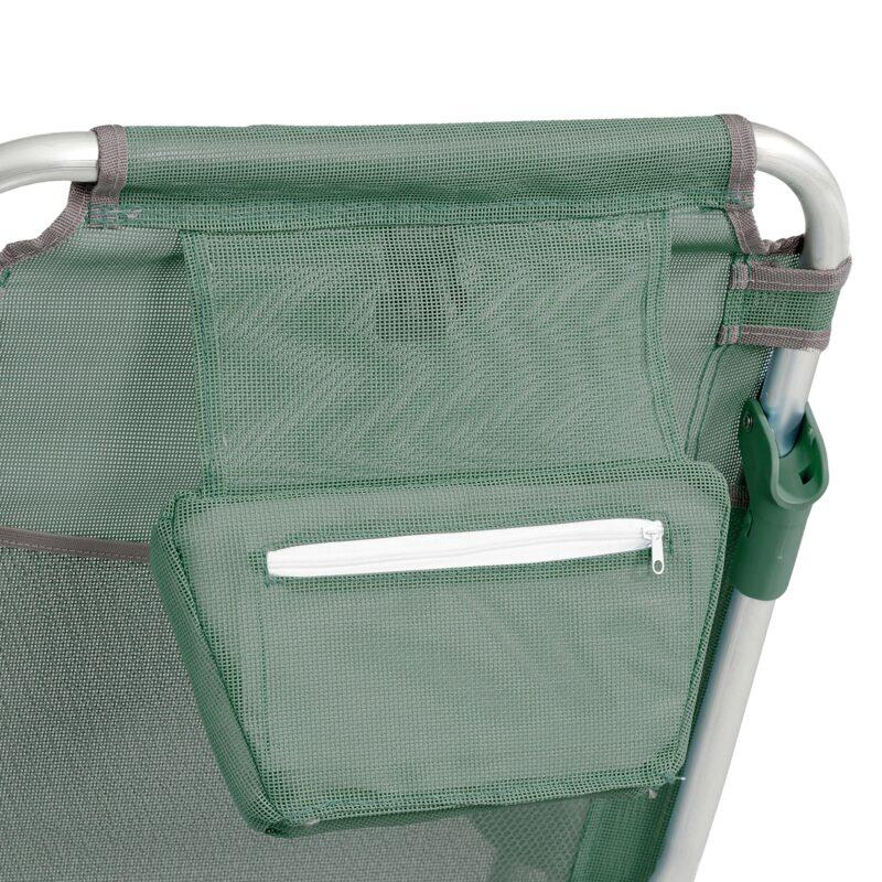 Silla de playa plegable reclinable 4 posiciones (4/6)