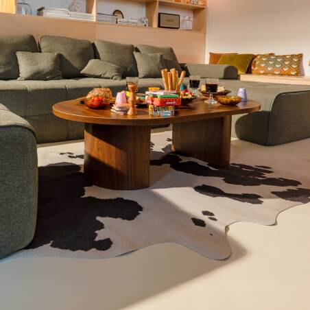 Alfombra imitación piel sintética de vaca 155x190 cm