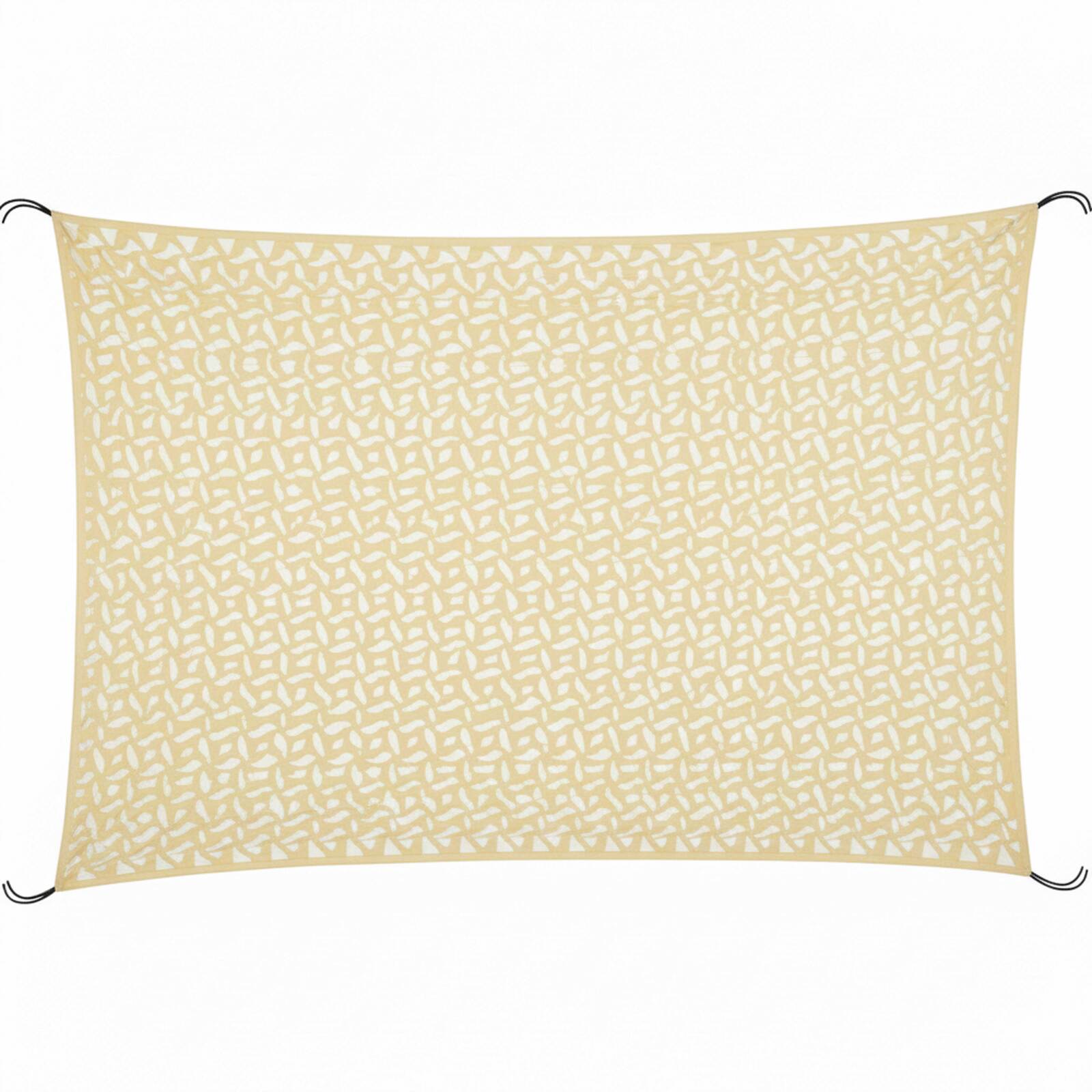 Vela de sombra rectangular calada reversible 4x3 m