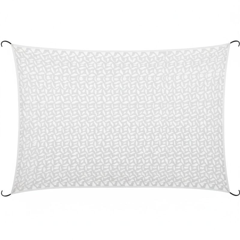 Vela de sombra rectangular calada reversible 4x3 m