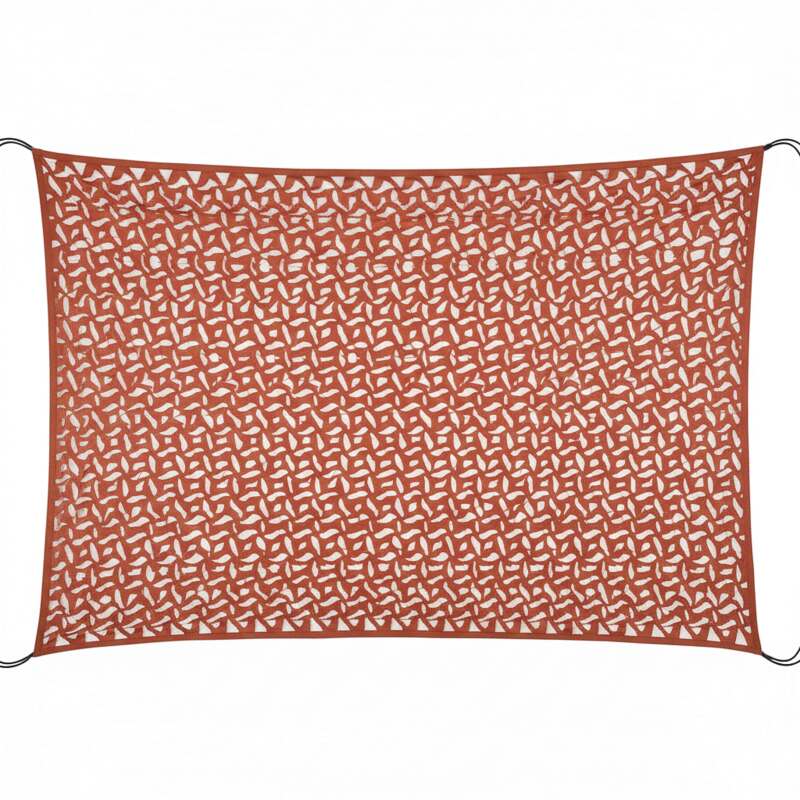 Vela de sombra rectangular calada reversible 4x3 m