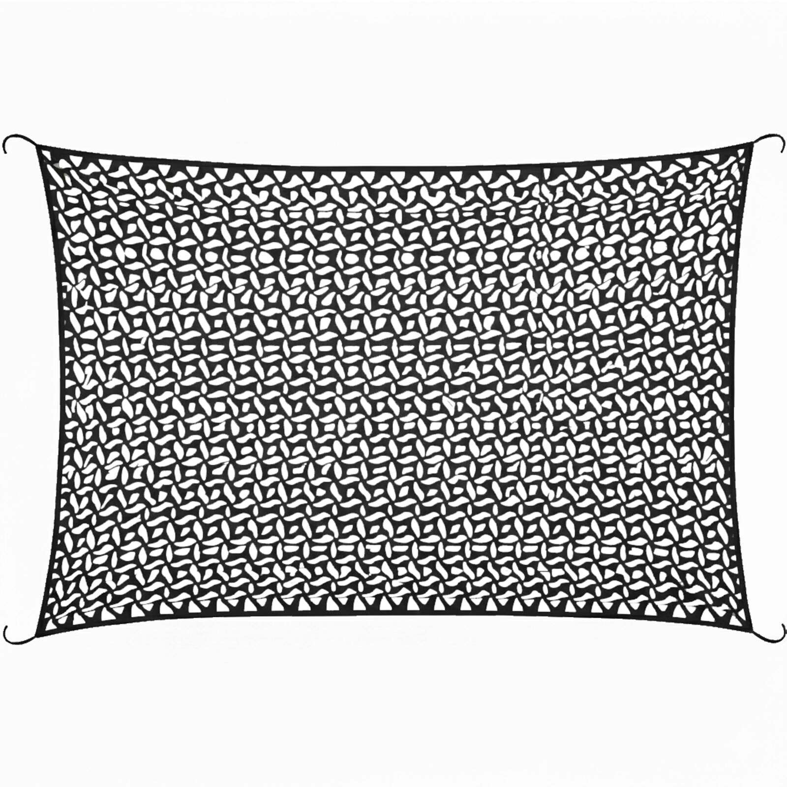 Vela de sombra rectangular calada reversible 4x3 m