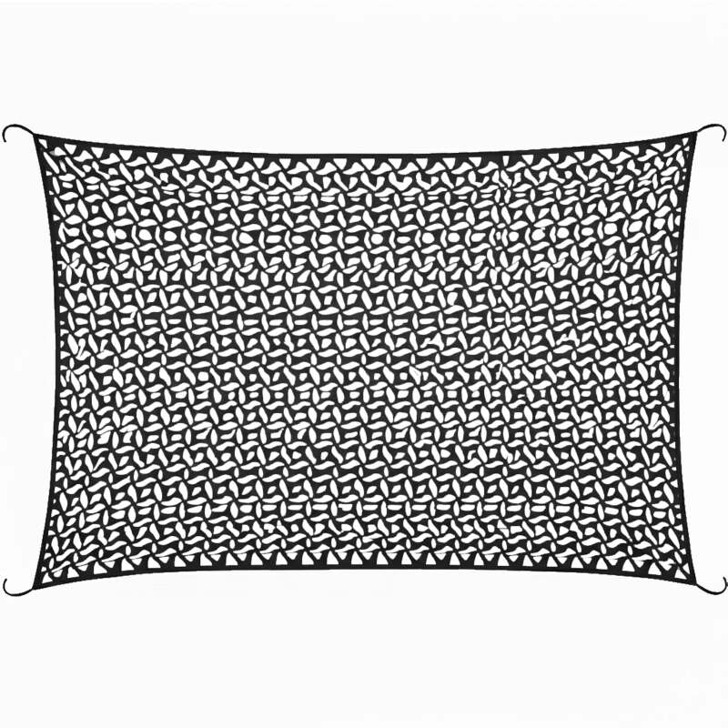 Vela de sombra rectangular calada reversible 4x3 m (4/7)