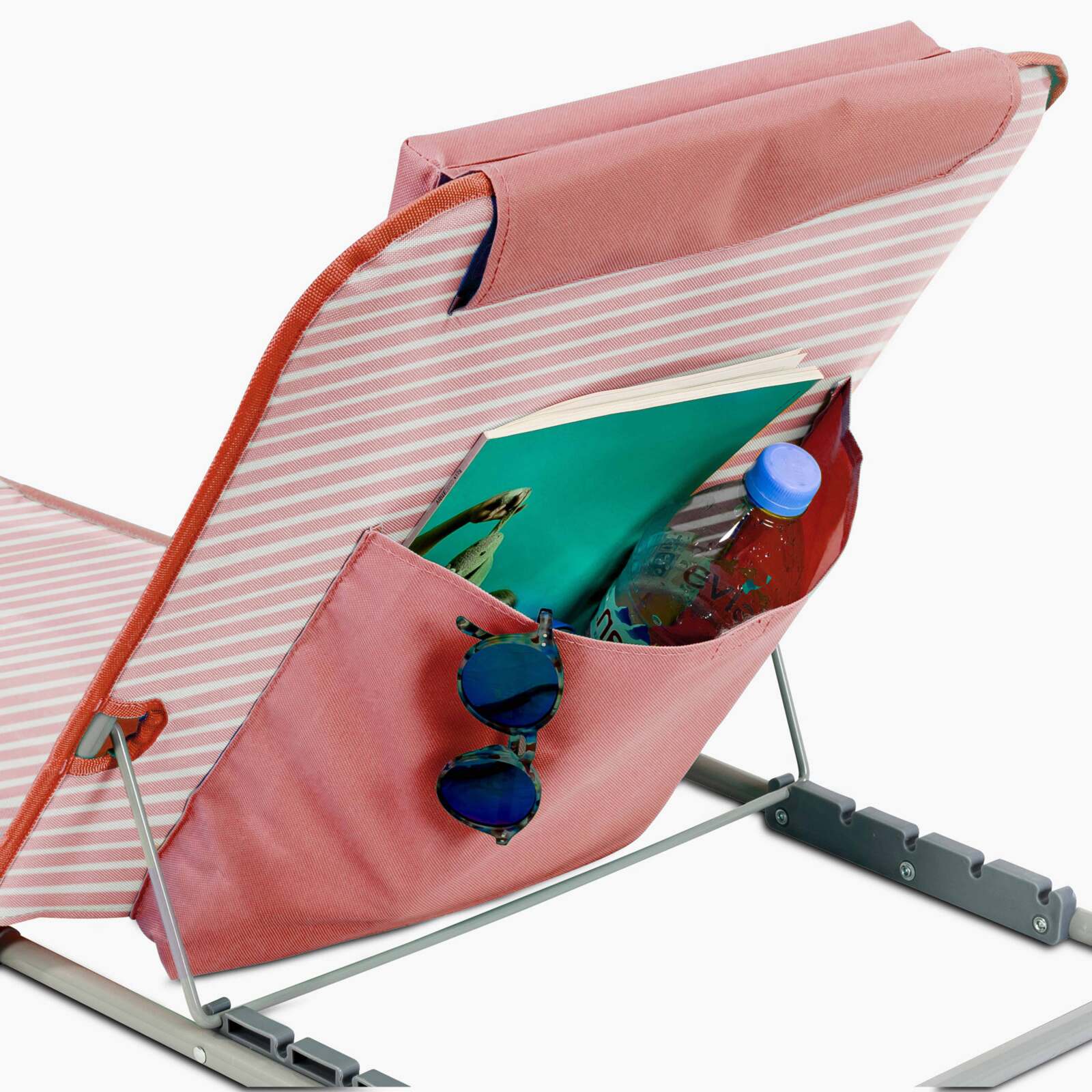 Tumbona de playa plegable reclinable 5 posiciones