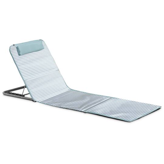 Tumbona de playa plegable, reclinable 5 posiciones | Oviala