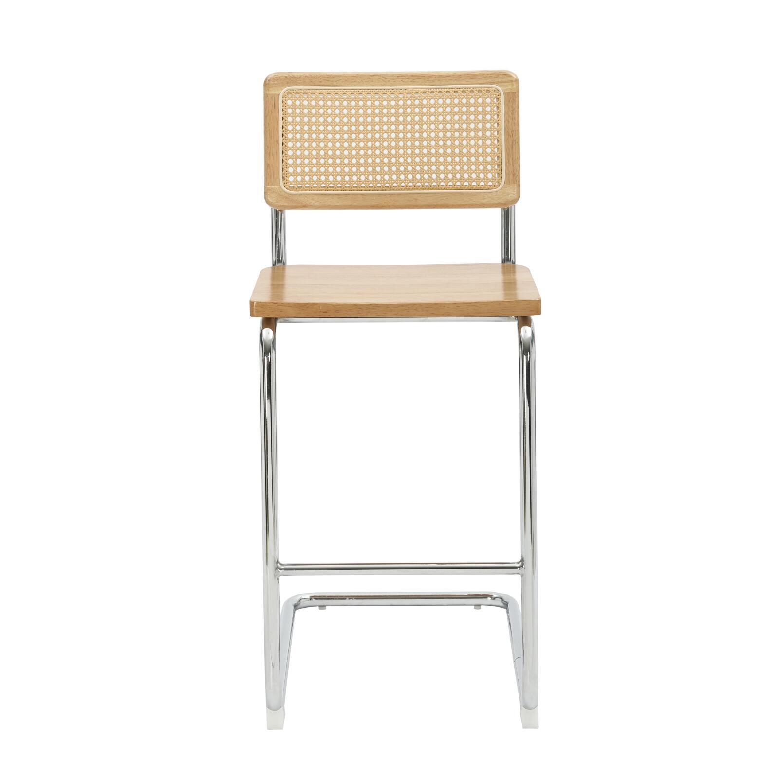 Sillas altas de madera y metal - Lote de 2