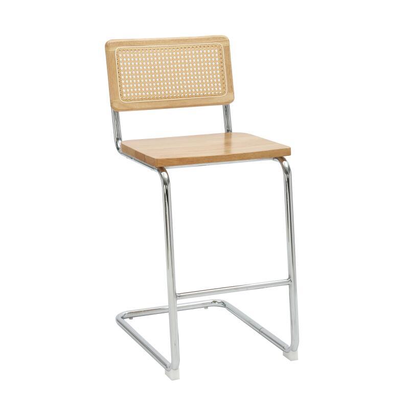 Sillas altas de madera y metal - Lote de 2