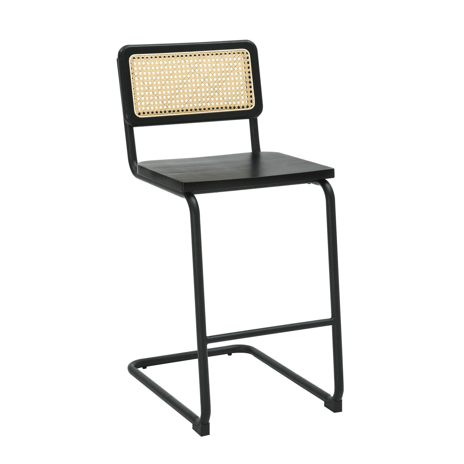 Sillas altas de madera y metal - Lote de 2