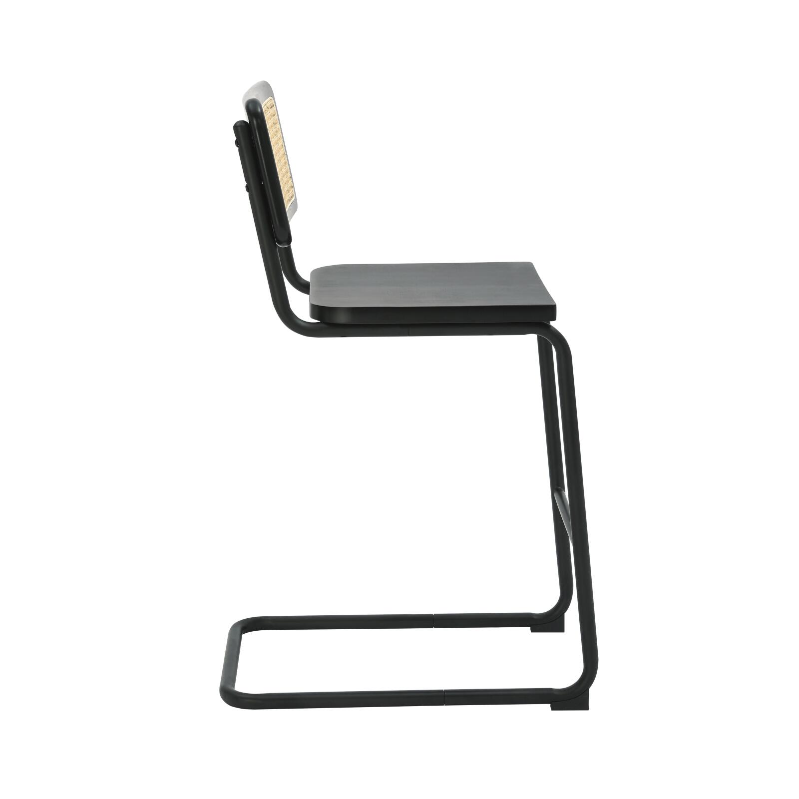 Sillas altas de madera y metal - Lote de 2