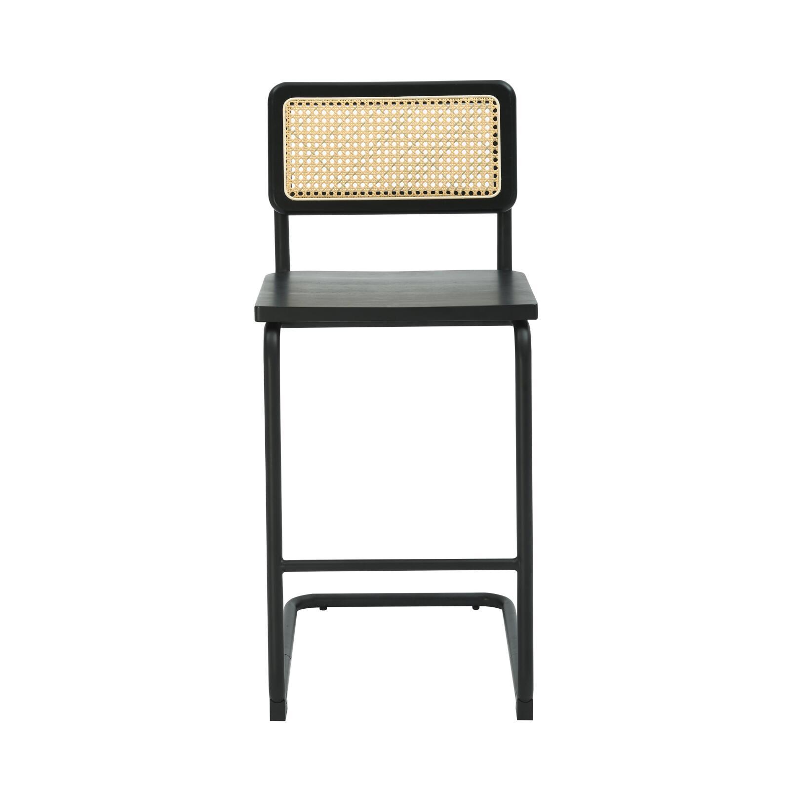 Sillas altas de madera y metal - Lote de 2