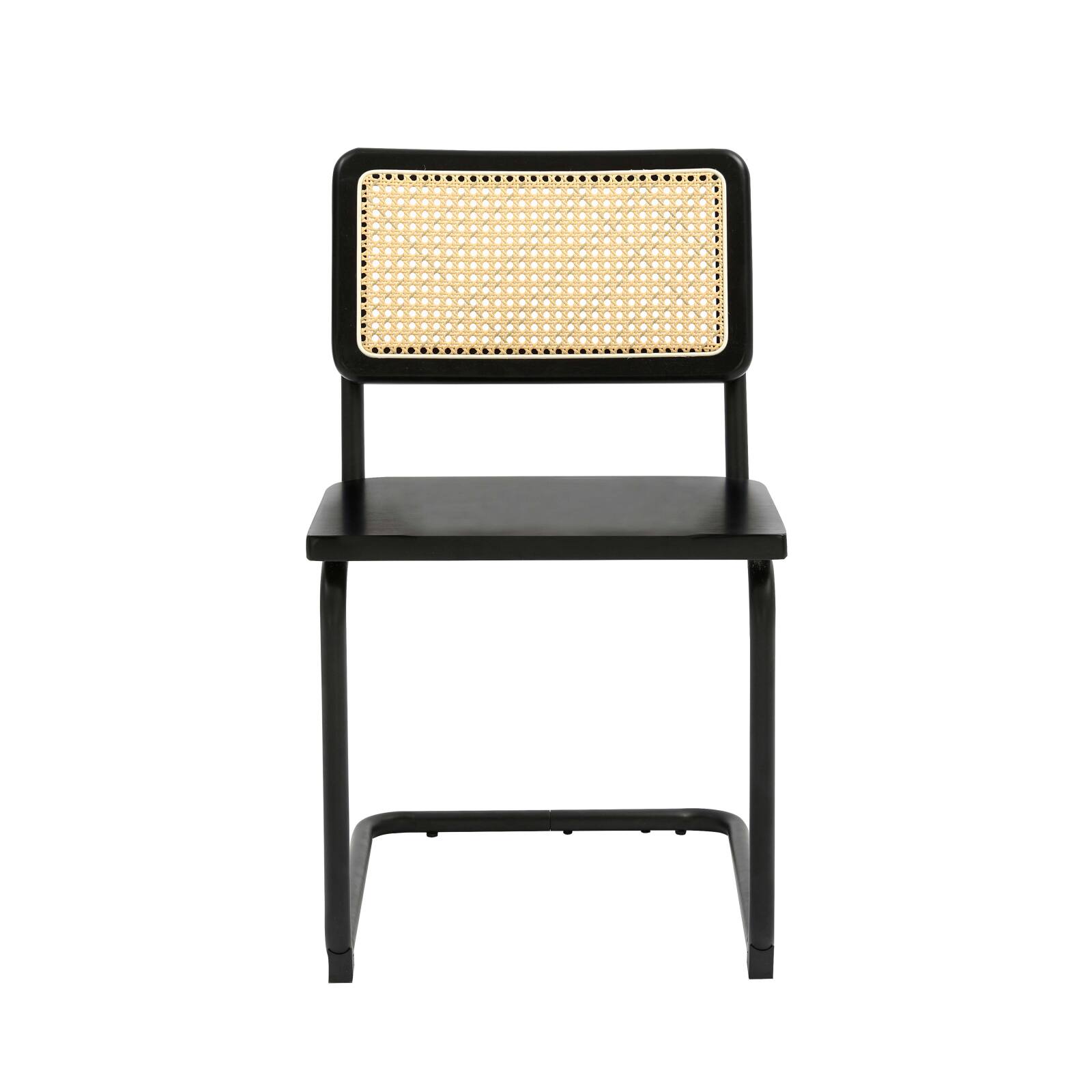 Sillas de madera y metal - Lote de 2