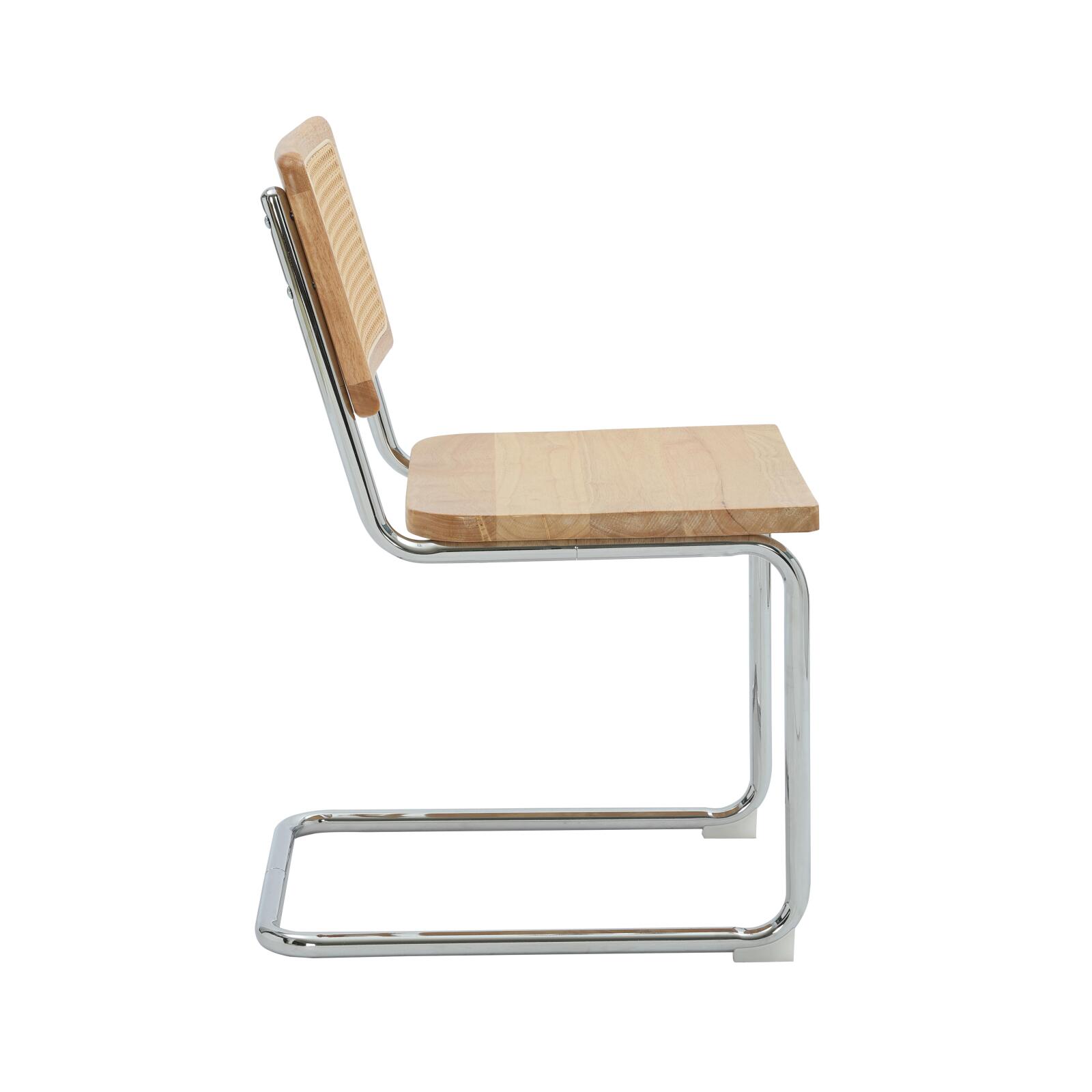 Sillas de madera y metal - Lote de 2