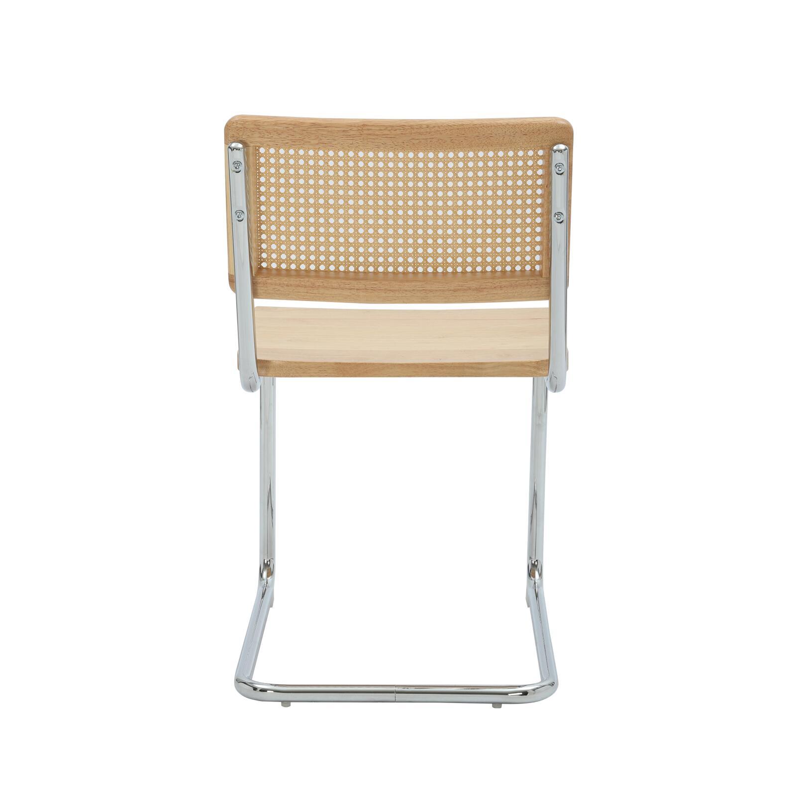 Sillas de madera y metal - Lote de 2