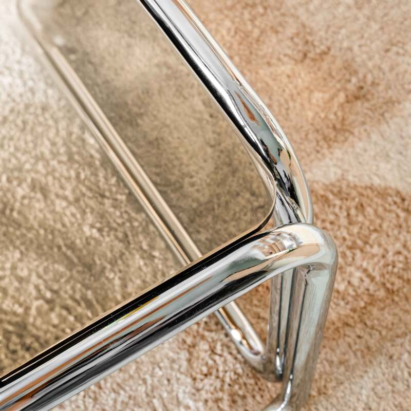 Mesa de centro de cristal templado cuadrada 90x90 cm (2/8)