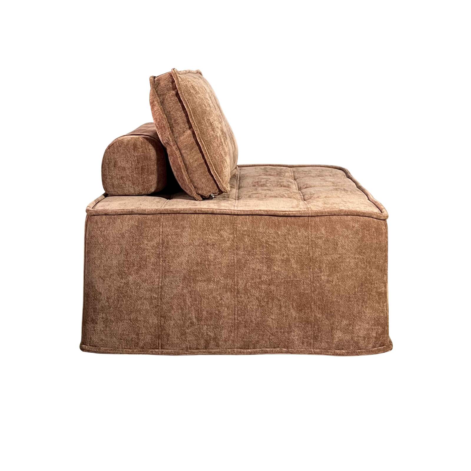 Sofá modular de 2 plazas de tela con cojines