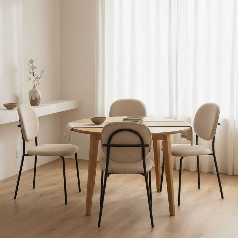 Sillas de tela y metal - Lote de 2