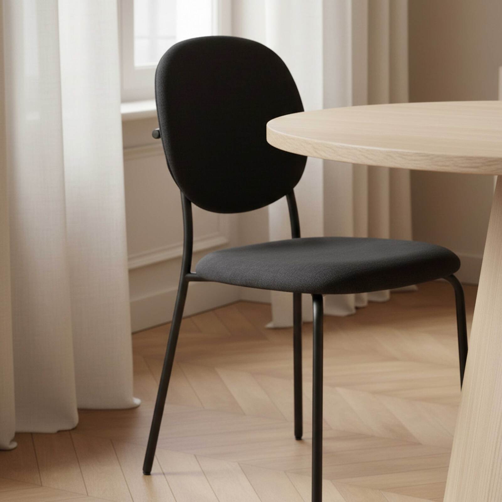 Sillas de tela y metal - Lote de 2