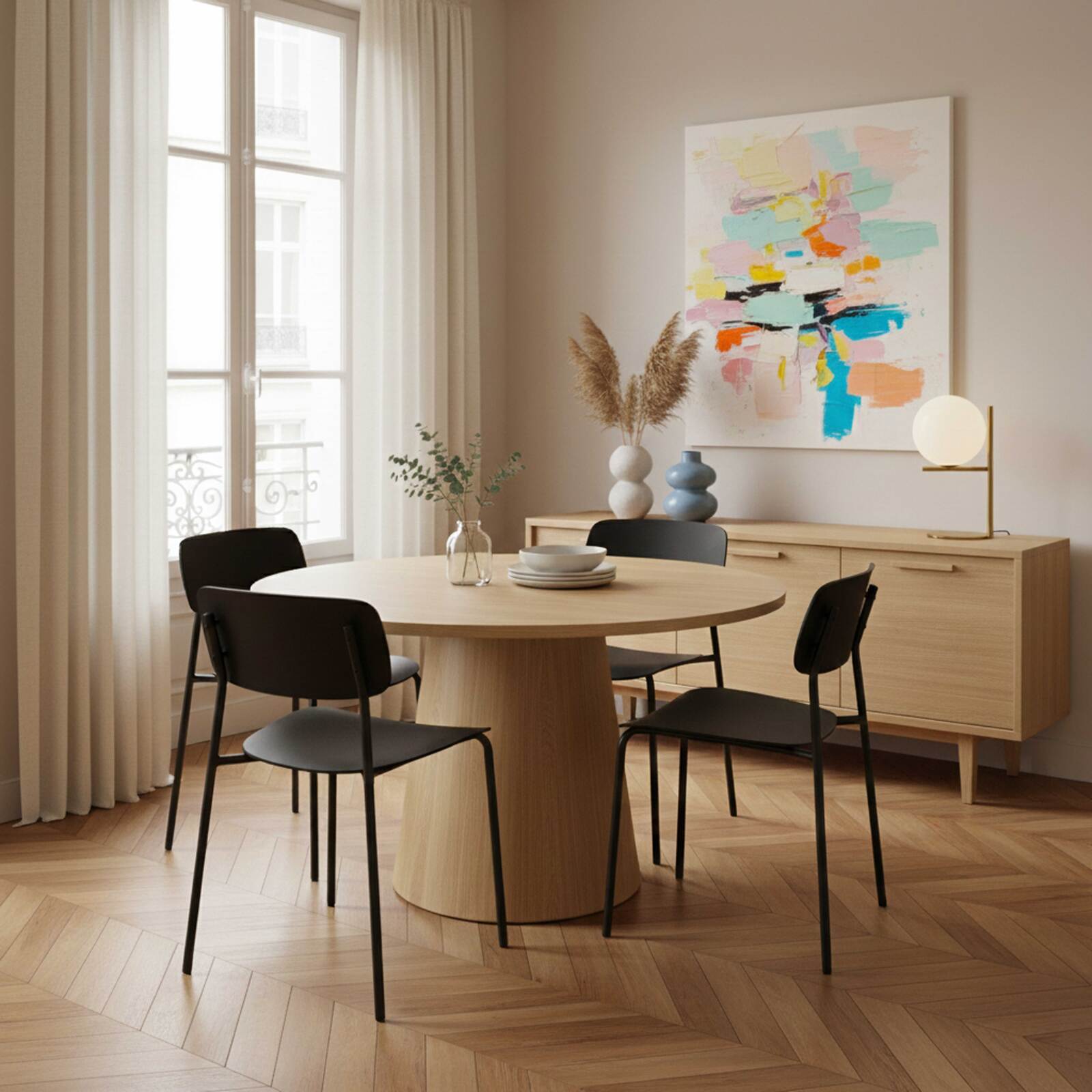 Sillas de plástico y metal - Lote de 2