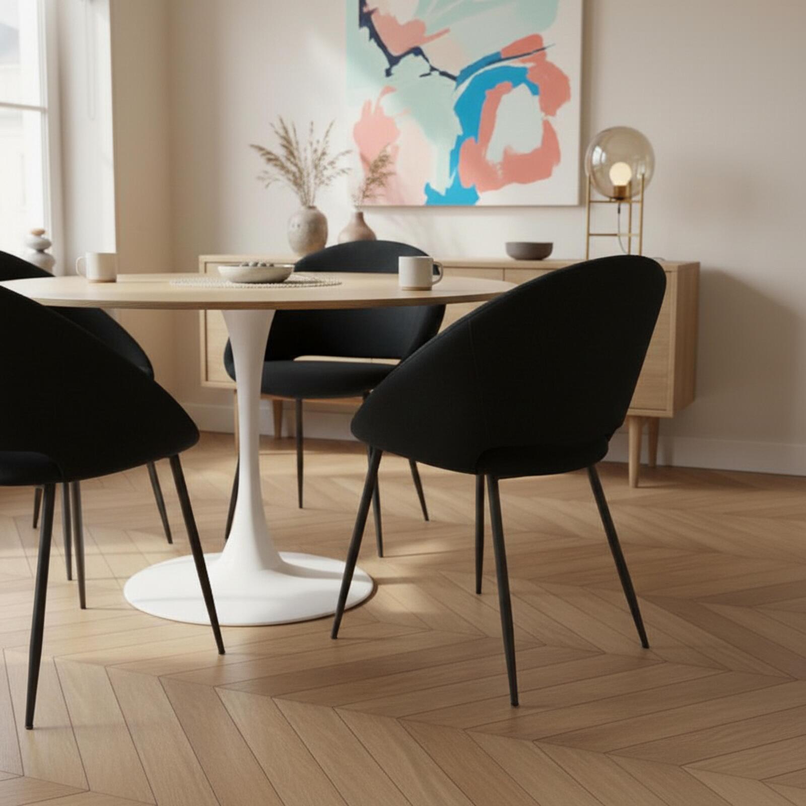 Sillas de terciopelo y metal - Lote de 2