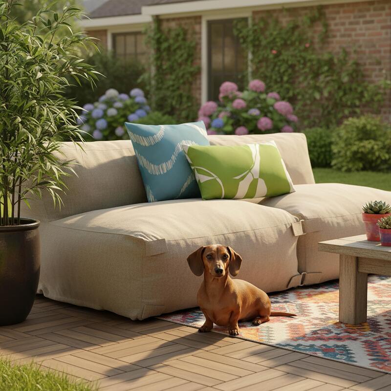 Cojines de exterior pequeños rectangulares para palé 50 x 30 cm – Lote de 2 (2/4)